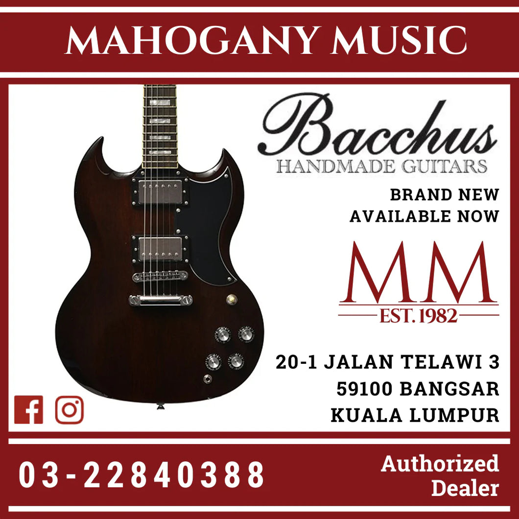 Bacchus MARQUIS-STD-A-BR Global Series Electric Guitar, Aged Brown