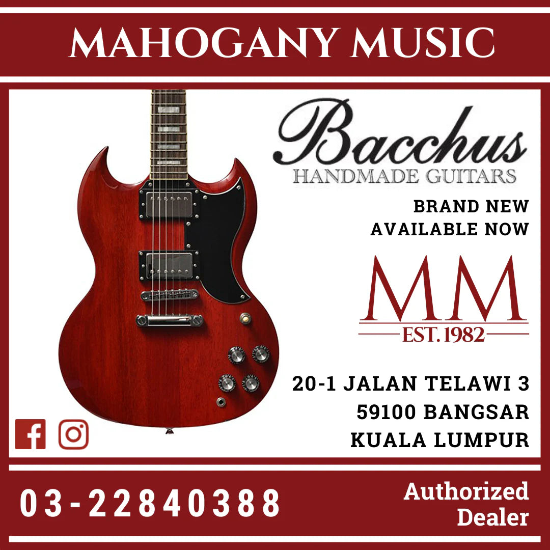 Bacchus MARQUIS-STD-A-RED Global Series Electric Guitar, Aged Red