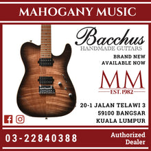 Bacchus TAC24 FMH-RSM/M-N-BK-B Universe Series Roasted Maple Electric Guitar, Natural Black Burst