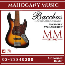 Bacchus WJB5-1DX-AC-RSM/M-3TS Universe Series Roasted Maple 5-String Electric Bass, 3 Tone Sunburst