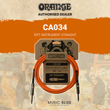Orange Crush 10ft Instrument Cable Straight to Straight