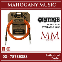 Orange Crush 10ft Instrument Cable Straight to Straight