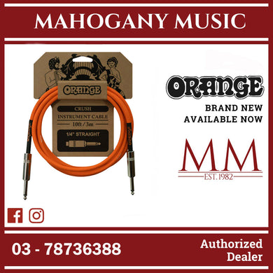 Orange Crush 10ft Instrument Cable Straight to Straight