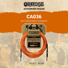 Orange Crush 20ft Instrument Cable Straight to Straight