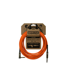 Orange Crush 20ft Instrument Cable Angled to Straight