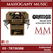 Orange Crush 6" Patch Cable for Effects Pedal - 3 pack