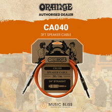 Orange Crush 3ft Speaker Cable for Guitar Cabinets