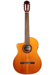 Cordoba C5 CD Lefty Guitar Pack - Solid Canadian Cedar Top, Mahogany Wood Back & Sides, Classical Guitar For Beginners to Intermediate Players