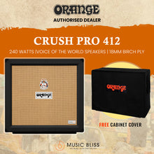 Orange Crush Pro 240-watt 4x12" Closed-back Speaker Cabinet - Black w/ Free Cover