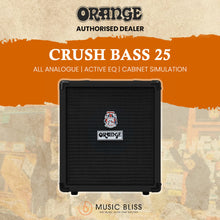 Orange Crush Bass 25 1x8 25W Bass Combo Amplifier - Black