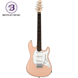 Sterling CT30SSS-PBP-L1 Cutlass Series SSS Electric Guitar, Pueblo Pink