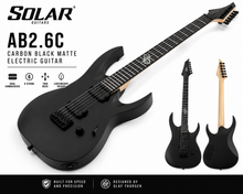 Solar AB2.6C – CARBON BLACK MATTE Electric Guitar