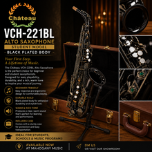 Chateau Alto Saxophone Student Model Vch-221bl Black Plated Body
