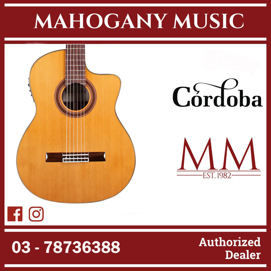 Cordoba C7-CE Cedar - Solid Canadian Cedar Top, Rosewood Back & Sides with Pickup