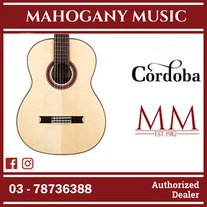 Cordoba C7 SP Guitar Pack - Solid European Spruce Top, Layered Rosewood Back & Sides, Best Classical Guitar For Intermediate Players