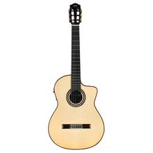 Cordoba GK Pro Negra - Solid European Spruce Top, Solid Rosewood Back & Sides with Pickup & Cordoba Humidified Archtop Wood Case (Full Solid)