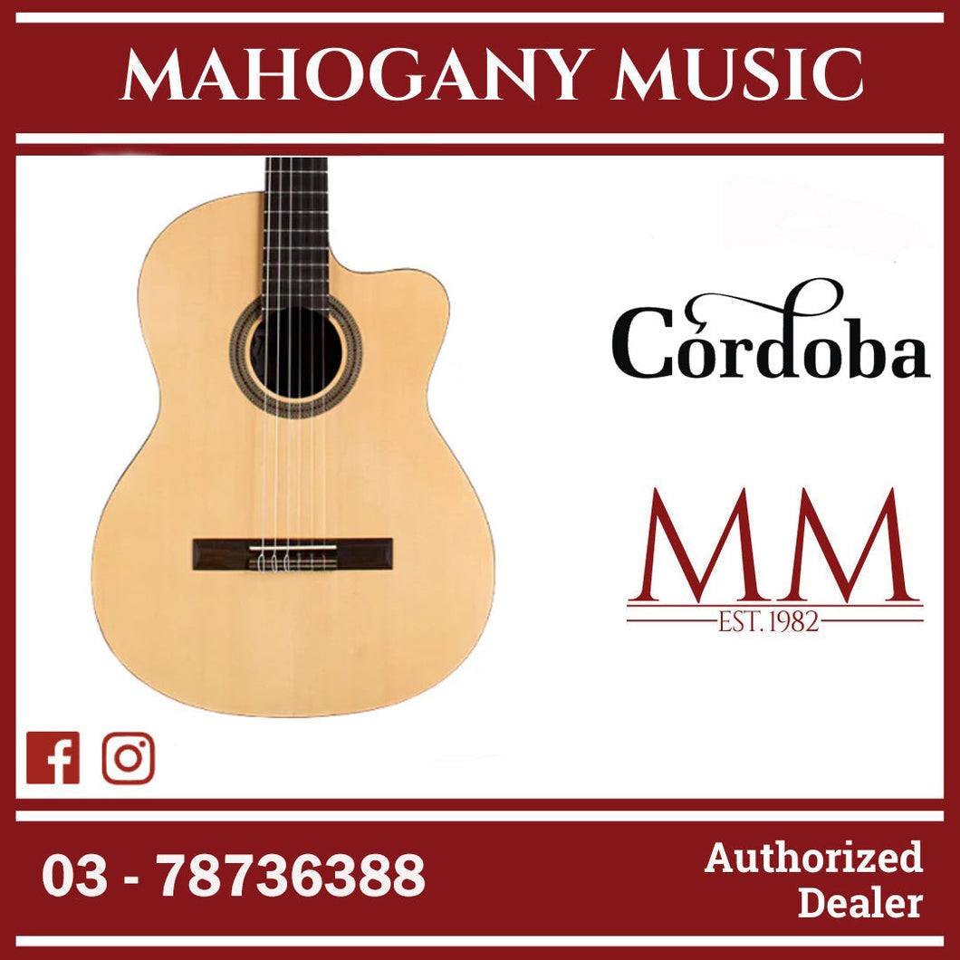 Cordoba Protege C1M-CE - Spruce Top, Mahogany Back & Sides with Pickup, Full Sized Best Budget Classical Guitar For Beginners/Students/Starters, Entry Level Electric-Classical Guitar