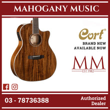 Cort GA5F-Koa Cutaway Acoustic-Electric Guitar (Natural)