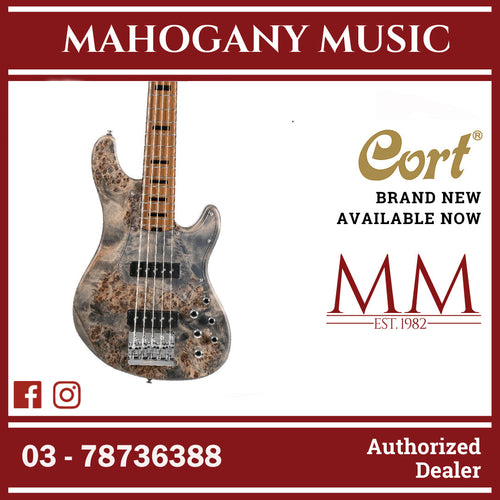 Cort GB-Modern 5 OPCG ( Open Pore Charcoal Grey ) Bass Guitar