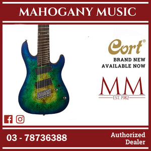 Cort KX-508MS II MBB Mariana Blue Burst Electric Guitar W/Bag