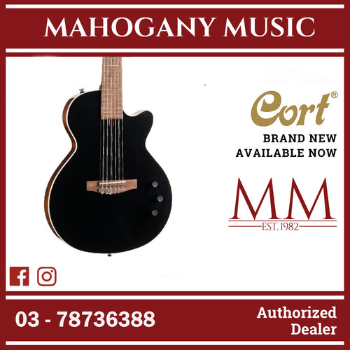 Cort Sunset Nylectric II Classical-Electro Guitar (Black)