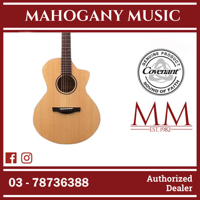 Covenant Guitar 100C 41inch Cutaway Acoustic Guitar including Soft Case and Accessories
