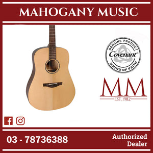 Covenant Guitar 100D 41inch Acoustic Guitar including Soft Case and Accessories