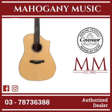 Covenant Guitar 300-DVE 41 inch Semi Acoustic Guitar with Covenant M2P Dual Channel Pick Up / Equalizer