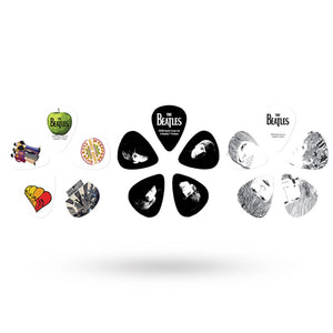 D’Addario 1CAB4-15BT1 The Beatles Guitar Pick Tins, Classic Logo, Medium Gauge (.70mm), 15-Pack