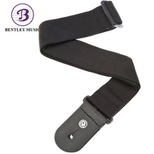 D’Addario 50F05 Polyester Woven Guitar Strap, Black Tube