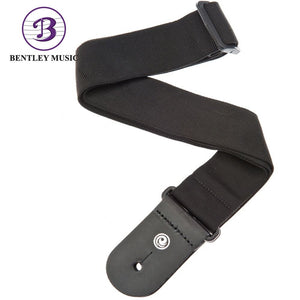 D’Addario 50F05 Polyester Woven Guitar Strap, Black Tube