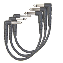 D'Addario PW-CGTP-305 Classic Series Patch Cable, Right-Angle to Right-Angle, 0.5 ft., 3-Pack