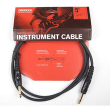 D'Addario PW-G-05 Custom Series Instrument Cable, Straight to Straight, 5 ft.