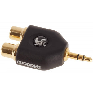 D’Addario PW-P047C 1/8″ Male Stereo to Dual RCA Female Adaptor