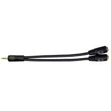 D’Addario PW-P047ZZ 1/8″ Male Stereo to Dual 1/8″ Female Stereo Adaptor