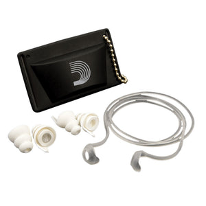 D’Addario PWPEP1 Pacato Full Frequency Ear Plugs, Reusable, Pair, White