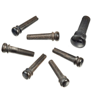 D'Addario PWPS1 Wood Bridge Pins, Ebony