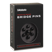D'Addario PWPS1 Wood Bridge Pins, Ebony