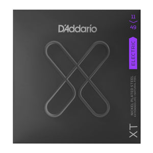 D’Addario XTE1149 XT Nickel Plated Steel Coated Electric Guitar Strings, Medium, 11-49 Gauge