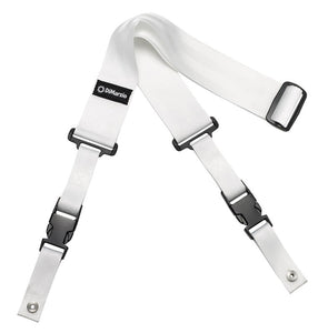 DiMarzio DD2200W Cliplock Guitar Strap, White Nylon