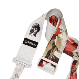 DiMarzio DD2247 Polyphia Floral Muse Cliplock Strap, White