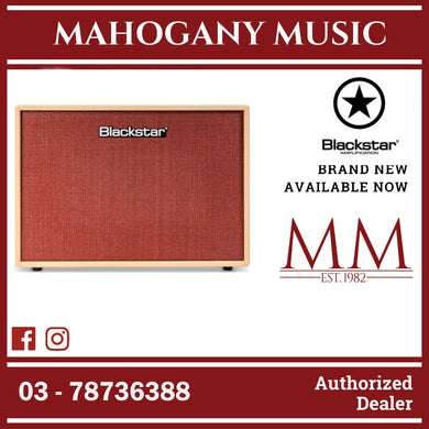 Blackstar DEBUT-100R-212 2x12in 100-Watt Electric Guitar Amp, Cream/Oxblood