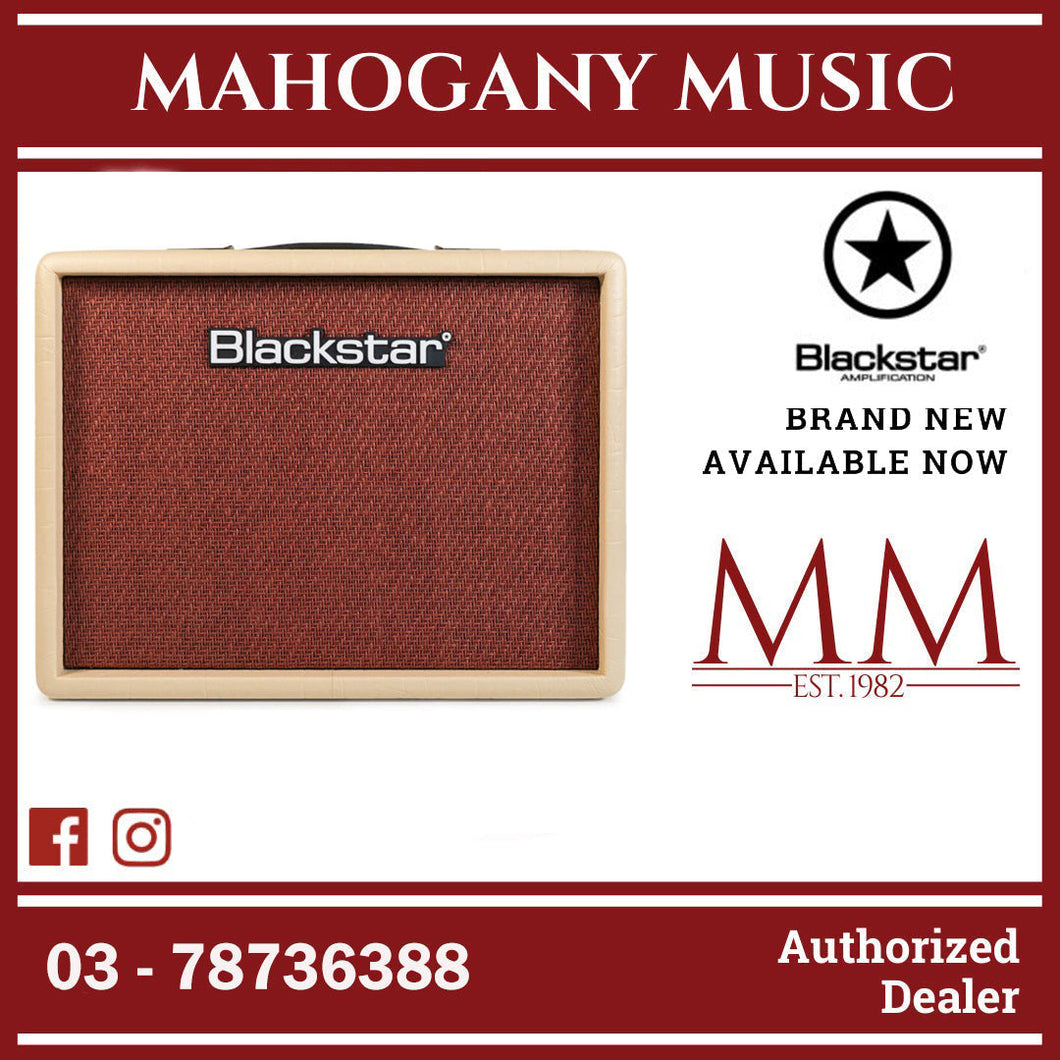 Blackstar DEBUT15E 2x3in 15-Watt Electric Guitar Amp, Cream/Oxblood
