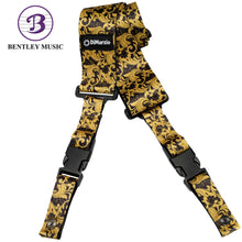 DiMarzio DD2250 Steve Vai Cliplock Strap, Black Gold