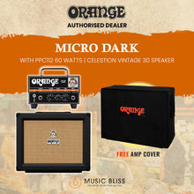 Orange Micro Dark Head with PPC112 60-watt 1x12 Speaker Cabinet - Black