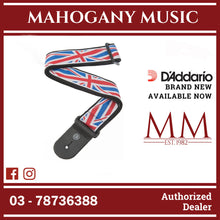 D'Addario 50A11 Nylon Woven Guitar Strap, Union Jack
