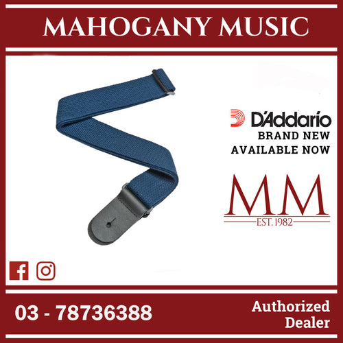 D’Addario 50CT03 Cotton Guitar Strap, Blue