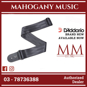 D'Addario 50SB00 SeatBelt Guitar Strap, Black