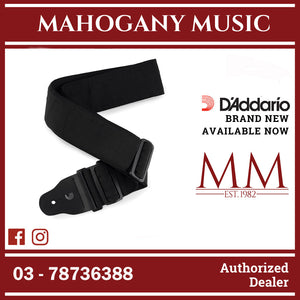 D'Addario 74T000 Padded Polypro Bass Guitar Strap, Black
