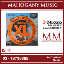 D'Addario EXL110BT XL Nickel Wound Electric Guitar Strings, Balanced Tension Regular Light, 10-46 Gauge